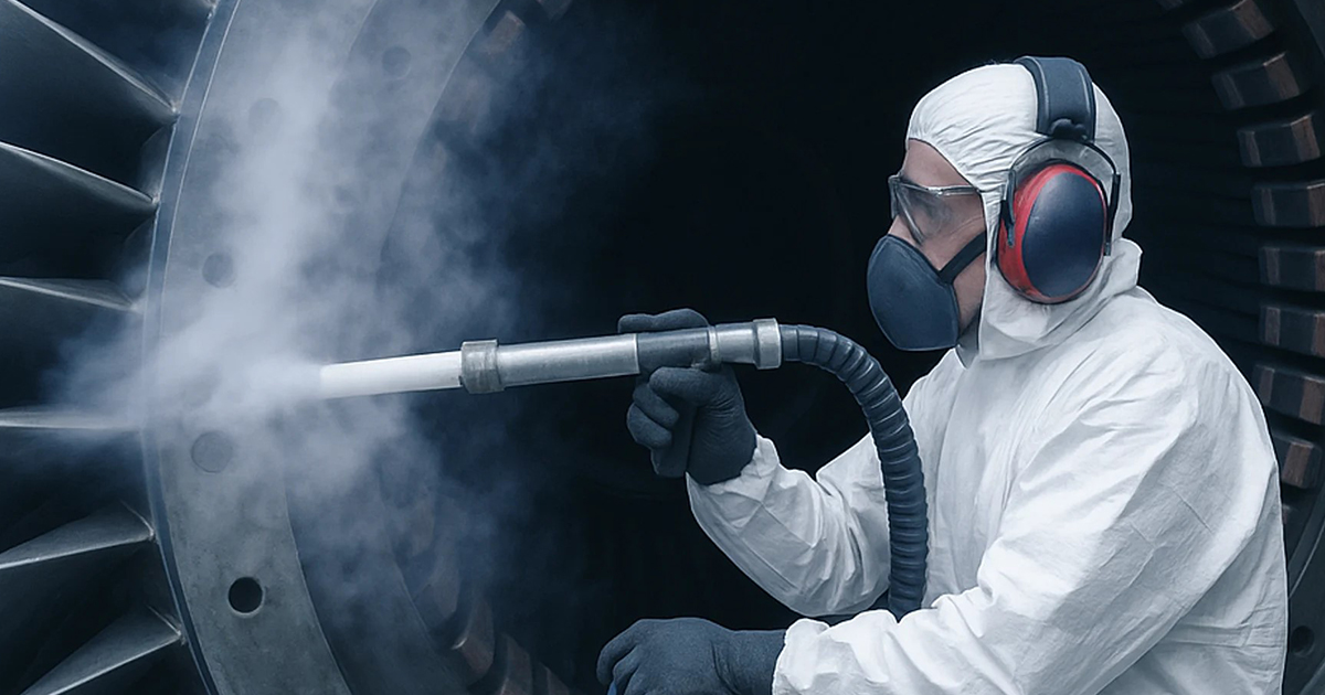 Cos'è la sabbiatura criogenica e perché sta rivoluzionando la manutenzione industriale